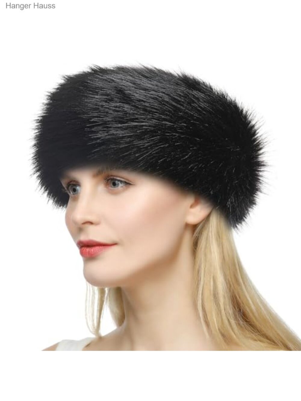 Faux Fur Winter Ear Warmer Headband Fleece Lined Ski Earmuff